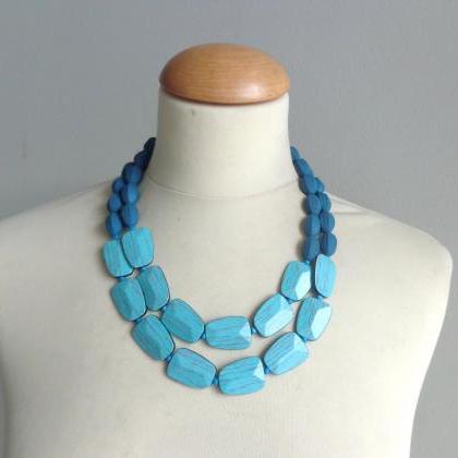 Turquoise Blue Statement Necklace