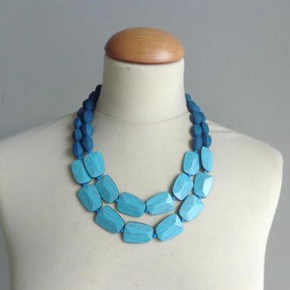 Turquoise Blue Statement Necklace
