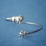 Lion Wrap Bracelet With An Elephant