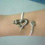 Mermaid Bracelet With A Shell, Wrap Jewelry